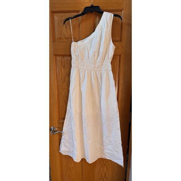 Rails Women's Dress Selani One Shoulder Cotton Size small White MSRP $238.00 - Picture 5 of 5